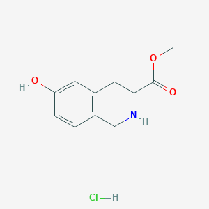 Ethyl 6-Hydroxy-1,2,3,4-tetrahydroisoquinoline-3-carboxylate HydrochlorideͼƬ