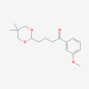 4-(5,5-dimethyl-1,3-dioxan-2-yl)-3'-methoxybutyrophenoneͼƬ