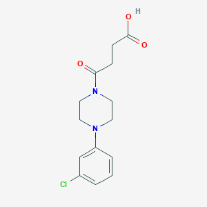 4-[4-(3-chlorophenyl)piperazin-1-yl]-4-oxobutanoic acidͼƬ