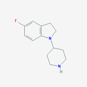 5-fluoro-1-(piperidin-4-yl)-2,3-dihydro-1H-indoleͼƬ