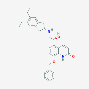 5-[(1R)-2-[(5,6-Diethyl-2,3-dihydro-1H-inden-2-yl)amino]-1-hydroxyethyl]-8-(phenylmethoxy)-2(1H)-quinolinoneͼƬ