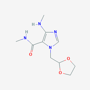 1-(1,3-Dioxolan-2-ylmethyl)-N-methyl-4-(methylamino)-1H-imidazole-5-carboxamideͼƬ