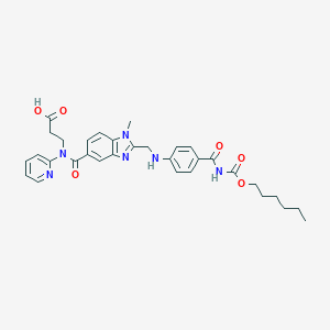 N-[[2-[[[4-[[[(Hexyloxy)carbonyl]amino]carbonyl]phenyl]amino]methyl]-1-methyl-1H-benzimidazol-5-yl]carbonyl]-N-2-pyridinyl--alanineͼƬ