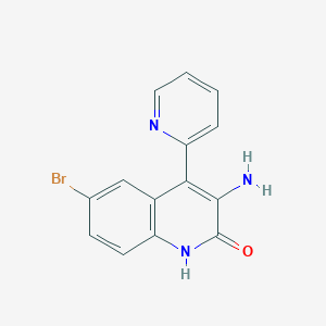 3-Amino-6-bromo-4-(2-pyridinyl)-2(1H)-quinolinoneͼƬ