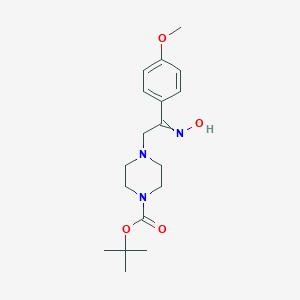 tert-butyl 4-[(2Z)-2-(hydroxyimino)-2-(4-methoxyphenyl)ethyl]piperazine-1-carboxylateͼƬ