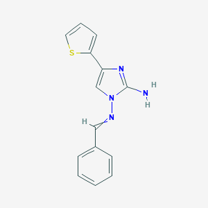 1-N-(Phenylmethylidene)-4-(thiophen-2-yl)-1H-imidazole-1,2-diamineͼƬ