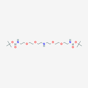 di-tert-butyl(3,6,12,15-tetraoxa-9-azaheptadecane-1,17-diyl)dicarbamateͼƬ