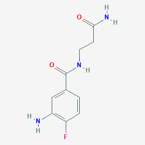 3-[(3-Amino-4-fluorophenyl)formamido]propanamide图片