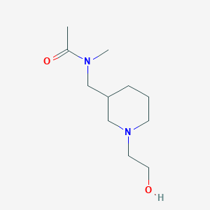 N-[1-(2-Hydroxy-ethyl)-piperidin-3-ylmethyl]-N-methyl-acetamideͼƬ