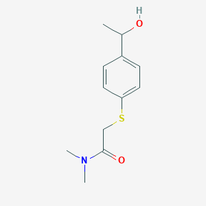 2-{[4-(1-hydroxyethyl)phenyl]sulfanyl}-N,N-dimethylacetamideͼƬ