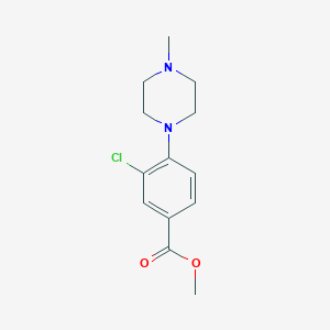 甲基3-氯-4-(4-甲基哌嗪-1-基)苯酸盐图片