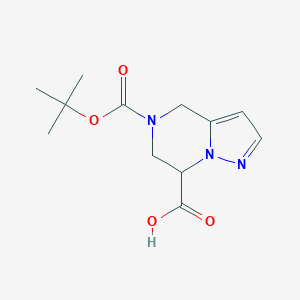 5-(叔-丁氧羰基)-4,5,6,7-四氢吡唑并[1,5-a]吡嗪-7-羧酸图片