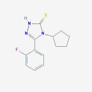 4-Cyclopentyl-5-(2-fluorophenyl)-4H-1,2,4-triazole-3-thiolͼƬ