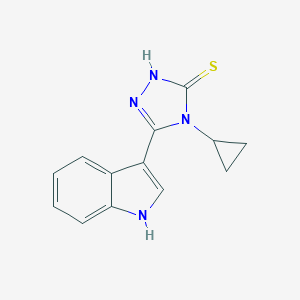 4-Cyclopropyl-5-(1h-Indol-3-Yl)-4h-1,2,4-Triazole-3-ThiolͼƬ