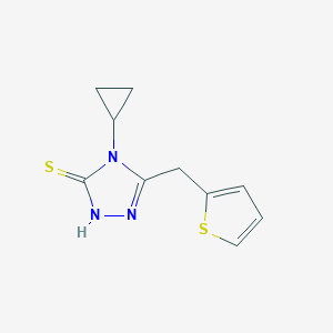 4-Cyclopropyl-5-(thiophen-2-ylmethyl)-4h-1,2,4-triazole-3-thiolͼƬ