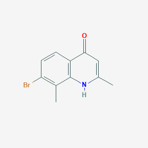 7-Bromo-2,8-dimethyl-4-hydroxyquinolineͼƬ