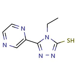 4-ethyl-5-(pyrazin-2-yl)-4H-1,2,4-triazole-3-thiolͼƬ