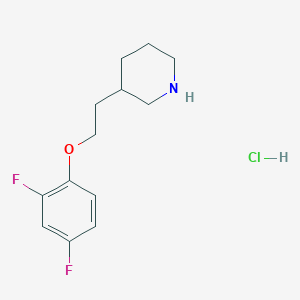 3-[2-(2,4-Difluorophenoxy)ethyl]piperidinehydrochlorideͼƬ