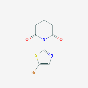 1-(5-Bromo-1,3-thiazol-2-yl)piperidine-2,6-dioneͼƬ
