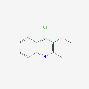 4-chloro-8-fluoro-2-methyl-3-(propan-2-yl)quinoline图片