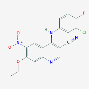 4-(3-Chloro-4-fluoroanilino)-3-cyano-7-ethyloxy-6-nitroquinolineͼƬ