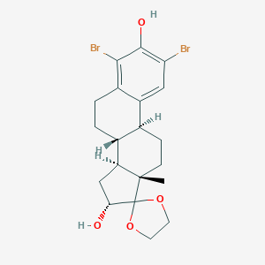 2,4-Dibromo-17,17-ethylenedioxy-1,3,5(10)-estratriene-3,16-diolͼƬ