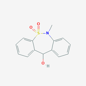 6,11-Dihydro-6-methyl-dibenzo[c,f][1,2]thiazepin-11-ol 5,5-DioxideͼƬ