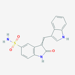 2,3-Dihydro-3-(1H-indol-3-ylmethylene)-2-oxo-1H-indole-5-sulfonamideͼƬ