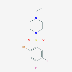 1-((2-Bromo-4,5-difluorophenyl)sulfonyl)-4-ethylpiperazineͼƬ