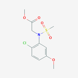 Methyl N-(2-chloro-5-methoxyphenyl)-N-(methylsulfonyl)glycinate图片