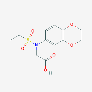 N-(2,3-Dihydro-1,4-benzodioxin-6-yl)-N-(ethylsulfonyl)glycine图片