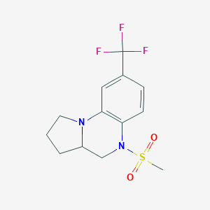 5-(Methylsulfonyl)-8-(trifluoromethyl)-1,2,3,3a,4,5-hexahydropyrrolo[1,2-a]quinoxalineͼƬ