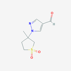 1-(3-Methyl-1,1-dioxo-1lambda6-thiolan-3-yl)-1H-pyrazole-4-carbaldehydeͼƬ