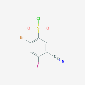 2-Bromo-5-cyano-4-fluorobenzenesulfonyl chlorideͼƬ