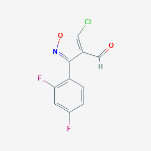 5-chloro-3-(2,4-difluorophenyl)-1,2-oxazole-4-carbaldehydeͼƬ