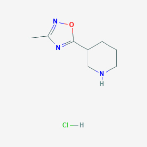 3-(3-Methyl-1,2,4-oxadiazol-5-yl)piperidine HydrochlorideͼƬ