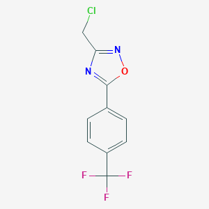 3-(Chloromethyl)-5-[4-(trifluoromethyl)phenyl]-1,2,4-oxadiazole图片