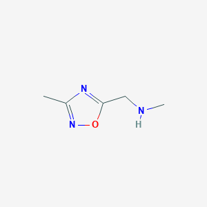 N-methyl-1-(3-methyl-1,2,4-oxadiazol-5-yl)methanamine图片