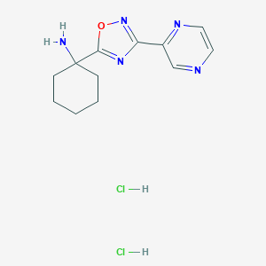 [1-(3-pyrazin-2-yl-1,2,4-oxadiazol-5-yl)cyclohexyl]amine dihydrochloride图片