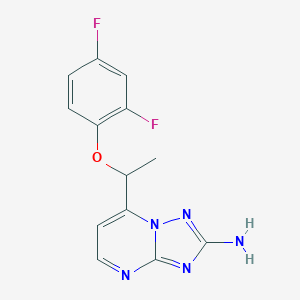 7-[1-(2,4-Difluorophenoxy)ethyl][1,2,4]triazolo[1,5-a]pyrimidin-2-amineͼƬ