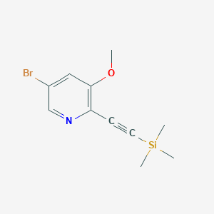 5-Bromo-3-methoxy-2-((trimethylsilyl)ethynyl)-pyridineͼƬ