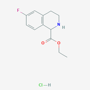 Ethyl 6-Fluoro-1,2,3,4-Tetrahydro-Isoquinoline-1-Carboxylate HydrochlorideͼƬ