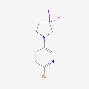 2-Bromo-5-(3,3-difluoropyrrolidin-1-yl)pyridineͼƬ