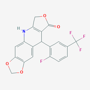 9-[2-Fluoro-5-(trifluoromethyl)phenyl]-6,9-dihydro[1,3]dioxolo[4,5-g]furo[3,4-b]quinolin-8(5H)-one图片