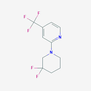 2-(3,3-Difluoropiperidin-1-yl)-4-(trifluoromethyl)pyridineͼƬ