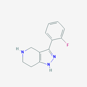 3-(2-Fluorophenyl)-4,5,6,7-tetrahydro-2H-pyrazolo[4,3-c]pyridineͼƬ