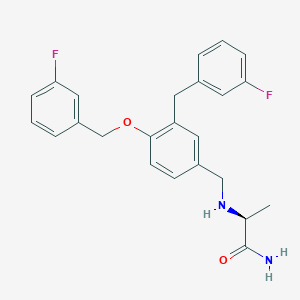 (S)-2-[[3-(3-Fluorobenzyl)-4-[(3-fluorobenzyl)oxy]benzyl]amino]propanamideͼƬ