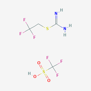 [(2,2,2-trifluoroethyl)sulfanyl]methanimidamide trifluoromethanesulfonic acidͼƬ