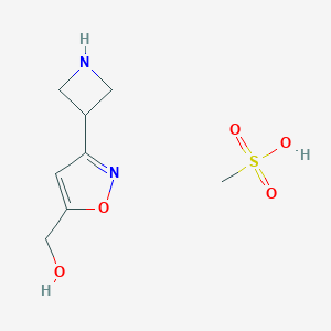 [3-(Azetidin-3-yl)-1,2-oxazol-5-yl]methanol,methanesulfonic Acid图片