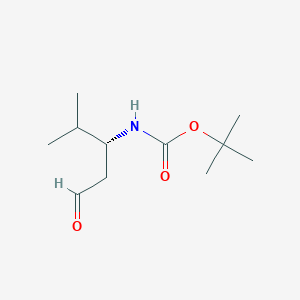 tert-Butyl(1R)-2-methyl-1-(2-oxoethyl)propylcarbamate图片